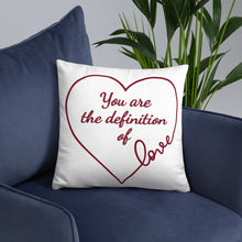 Load image into Gallery viewer, The Definition of LOVE Pillow
