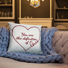 Load image into Gallery viewer, The Definition of LOVE Pillow