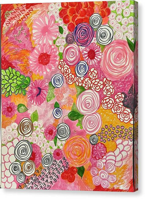 Happy Little Flowers - Canvas Print