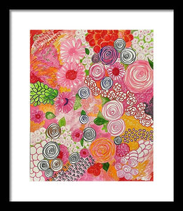 Happy Little Flowers - Framed Print
