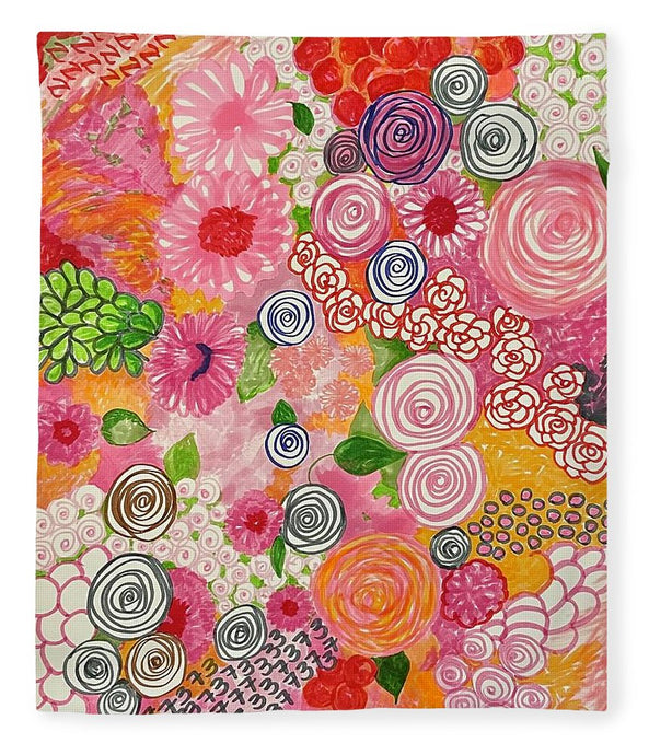 Happy Little Flowers - Blanket