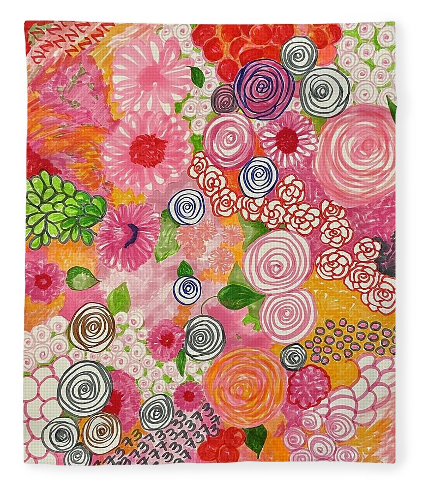 Happy Little Flowers - Blanket