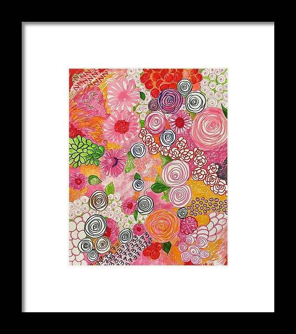 Happy Little Flowers - Framed Print