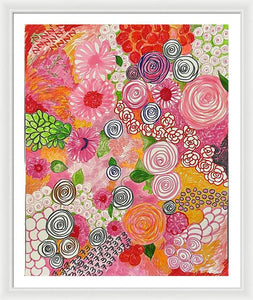 Happy Little Flowers - Framed Print