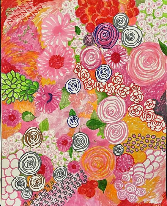 Happy Little Flowers - Art Print