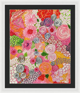Happy Little Flowers - Framed Print