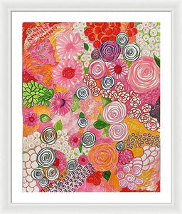 Happy Little Flowers - Framed Print