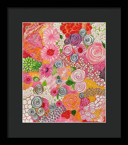 Happy Little Flowers - Framed Print