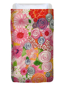 Happy Little Flowers - Duvet Cover