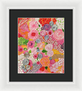 Happy Little Flowers - Framed Print