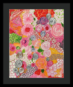 Happy Little Flowers - Framed Print