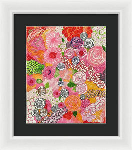 Happy Little Flowers - Framed Print