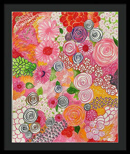 Happy Little Flowers - Framed Print