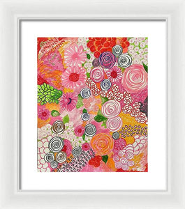 Happy Little Flowers - Framed Print