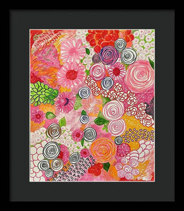 Happy Little Flowers - Framed Print