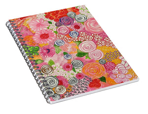 Happy Little Flowers - Spiral Notebook