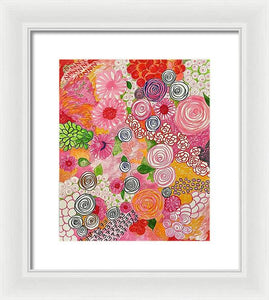 Happy Little Flowers - Framed Print