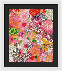 Happy Little Flowers - Framed Print