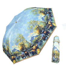 Load image into Gallery viewer, Van Gogh Painted Umbrella (Folds Up)