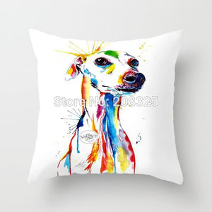 Watercolor Dog Pillow Covers
