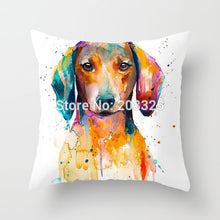 Load image into Gallery viewer, Watercolor Dog Pillow Covers
