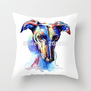 Watercolor Dog Pillow Covers