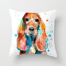Load image into Gallery viewer, Watercolor Dog Pillow Covers