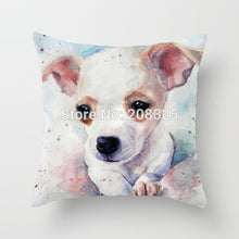 Load image into Gallery viewer, Watercolor Dog Pillow Covers