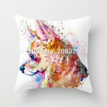 Load image into Gallery viewer, Watercolor Dog Pillow Covers