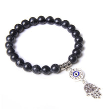 Load image into Gallery viewer, Natural Stone Bracelet with Charm