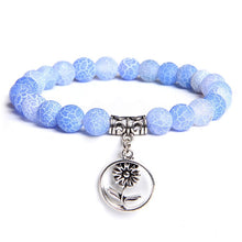 Load image into Gallery viewer, Natural Stone Bracelet with Charm