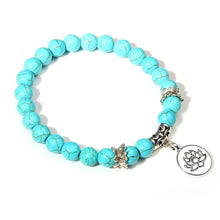 Load image into Gallery viewer, Natural Stone Bracelet with Charm