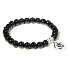 Load image into Gallery viewer, Natural Stone Bracelet with Charm