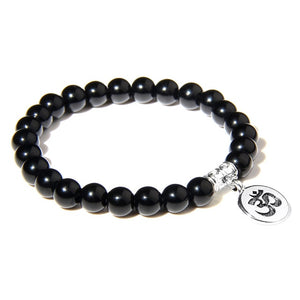 Natural Stone Bracelet with Charm