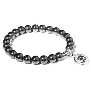 Natural Stone Bracelet with Charm