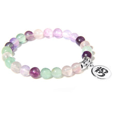 Load image into Gallery viewer, Natural Stone Bracelet with Charm