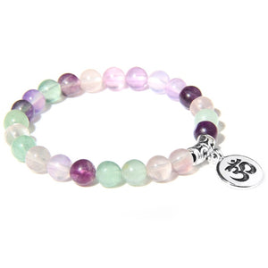 Natural Stone Bracelet with Charm