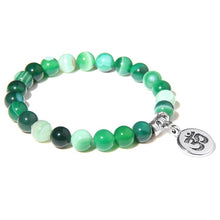 Load image into Gallery viewer, Natural Stone Bracelet with Charm
