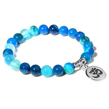 Load image into Gallery viewer, Natural Stone Bracelet with Charm