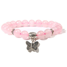 Load image into Gallery viewer, Natural Stone Bracelet with Charm