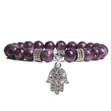 Load image into Gallery viewer, Natural Stone Bracelet with Charm