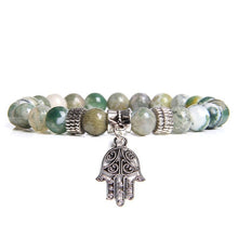 Load image into Gallery viewer, Natural Stone Bracelet with Charm