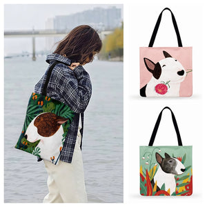 Artistic Bull Terrier Bags
