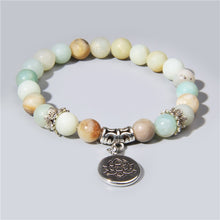 Load image into Gallery viewer, Natural Stone Bracelet with Charm